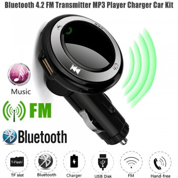 CARPRIE Universal Wireless Hands-Free Q7 USB Charge LED MP3 Bluetooth Car FM Transmitter With MIC ABS Handsfree MP3 Player