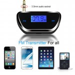 Wireless 3.5mm Car Music Audio FM Transmitter Handsfree Car Kit 5V  Audio MP3 Music Player Car Kit For iPhone 4 5 6 6S Plus Sams