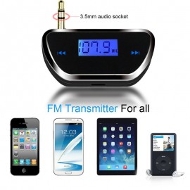 Wireless 3.5mm Car Music Audio FM Transmitter Handsfree Car Kit 5V  Audio MP3 Music Player Car Kit For iPhone 4 5 6 6S Plus Sams