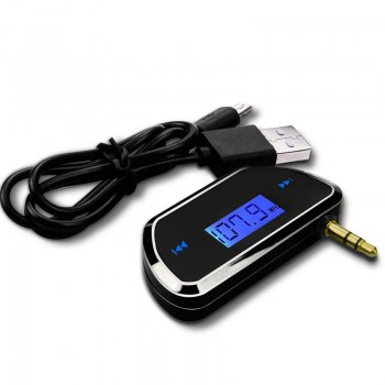 Wireless 3.5mm Car Music Audio FM Transmitter Handsfree Car Kit 5V  Audio MP3 Music Player Car Kit For iPhone 4 5 6 6S Plus Sams