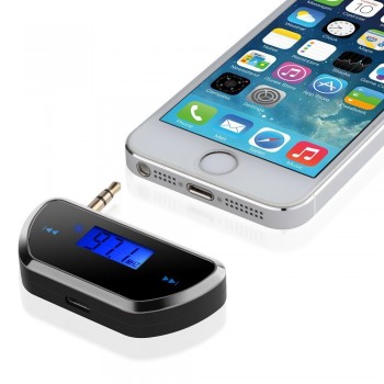 Wireless 3.5mm Car Music Audio FM Transmitter Handsfree Car Kit 5V  Audio MP3 Music Player Car Kit For iPhone 4 5 6 6S Plus Sams