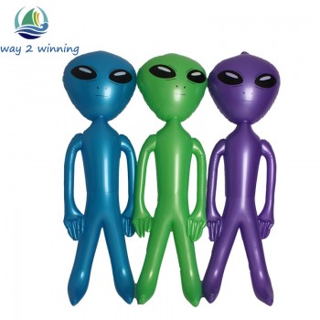 85cm/160cm/180cm/220cm Giant Alien Model Green Purple Blue ET Kids Adult Inflatable Toys Halloween Cosplay Party Supply Blow Up