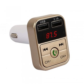 Car Bluetooth Wireless Bluetooth Audio Receiver LED digital display Fast charging 2.1+EDR Car mp3 FM emitter phone charger