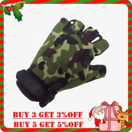 Surwish Outdoor Tactical Gloves Cycling Half Finger Military Gloves for Nerf Training Games Sports - Camouflage M L XL