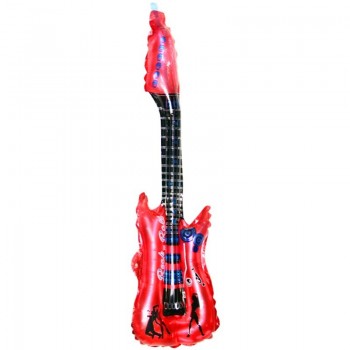 85*30cm Inflatable Blow up Guitar Balloons Toy Musical Instruments For Kids Play Toy Party Props Balloons Accessories NSV775