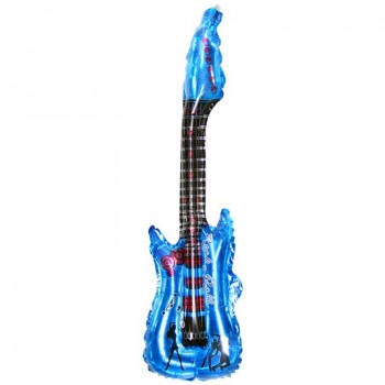 85*30cm Inflatable Blow up Guitar Balloons Toy Musical Instruments For Kids Play Toy Party Props Balloons Accessories NSV775