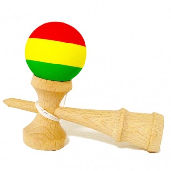 Scrub Three Colors Wooden Kendama Toy Professional Kendamas Juggling Balls Malabares De fuego Juegos De Habilidades Jongleren
