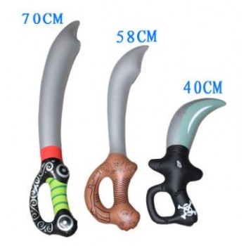 2018 New Inflatable Outdoor Toys Kids Garden Yard Toys Kids Toys Pirate Swords Shape Anime Inflatable Swords Children Gifts