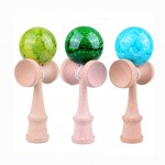 Kendama Ball Profesional Toy Marble color Kendama Juggling Balls Toys For Children Adult Game Christmas Toy Colors Random