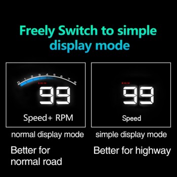 GEYIREN New M6 HUD Head Up Display Car-styling Hud Display Overspeed Warning Windshield Projector Alarm System Universal Auto M6