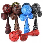 Wooden Crack Paint Kendama 18.5cm Skillful Juggling Ball Toys Japanese Traditional Fidget Ball Child Adult Gifts