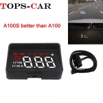 Newest A100S With Lens Hood Windshield Projector OBD2 II EUOBD Car HUD Head Up Display Overspeed Warning System Voltage Alarm
