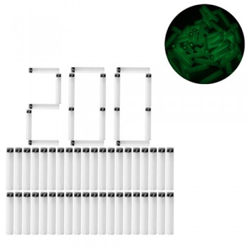 Hot Sale 200pcs/Lot 13 Colors Soft Bullet Flat Soft Head Foam Bullets for Nerf N-strike Elite Series 7.4c*1.3cm Gift Dropship