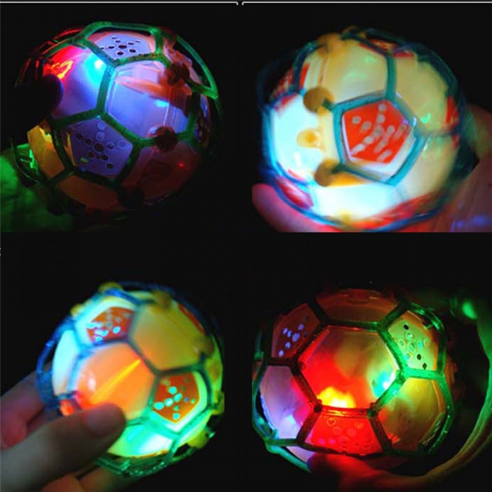 2017 Fantastic Baby Cute Creative Electric Flash Music Dance Football Light Jump Soccer Toys Ball For Children Kids Having Fun