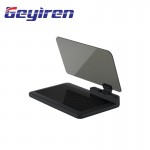 Geyiren HUD Display Car Big Screen 6 Inch Smartphone holder Mount Stand Safe Adsorption Reflection Film Black Non-slip Mat Film
