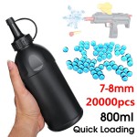 800ml Gel Balls Loading Bottle 10000PCS Beads 7-8mm Toy Guns