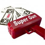 Make It Rain Money Gun Red Fashion Toy Christmas Gift Party Toys Game 1PCS Cash Cannon Funny Money Gun Toy Pistol Toy