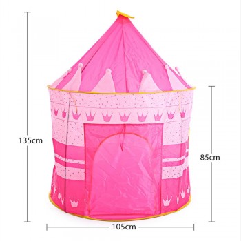 Princess Play Tent Portable Boys Girls Castle Tents Foldable Indoor Outdoor Garden Lodge Kids Balls Pool Playhouse Childrens