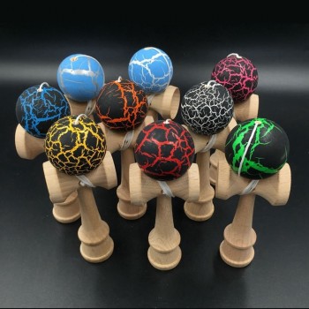 Beech Kendama Toys 12CM Skillful Juggling Ball Game for Children Adult Sword Ball Stress Release Fidget Toys Birthday Gifts