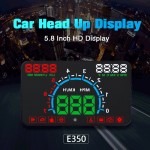 New 1 Set E350 5.8 inch Screen HUD Auto Car Head Up Display Engine Fault Fuel Alarm Speedometer High Quality