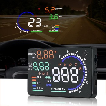 A8 5.5 Inch Car Head Up Display OBD HUD On-Board Computer hud Display Car Electronics obd2 Car Speedometer Windshield Projector
