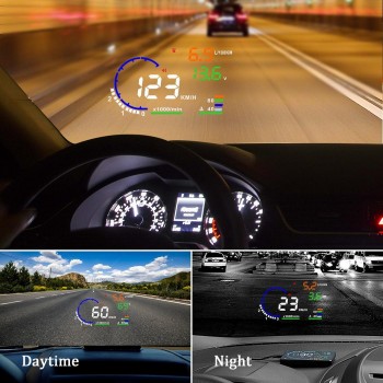 A8 5.5 Inch Car Head Up Display OBD HUD On-Board Computer hud Display Car Electronics obd2 Car Speedometer Windshield Projector