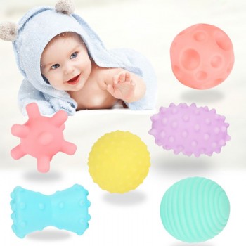 Kids Toys Childrens Textured Multi Soft Ball Toy Ball Set Develop Baby Tactile Senses Toys Training Massage Touch Hand Ball