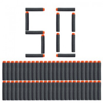50pcs For Nerf Bullets Soft Hollow Hole Head 7.2cm Refill Darts Toy Gun Bullets for Nerf Series Blasters Xmas kid Gifts
