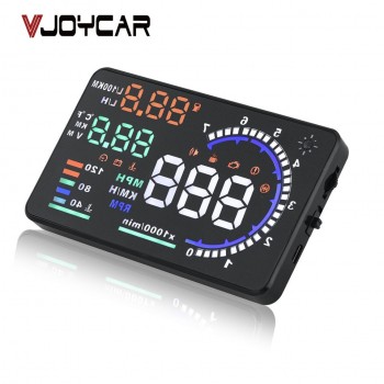 VJOYCAR A8 5.5 HUD Car Head Up Display LED Windscreen Projector OBD2 Scanner Speed Warning Fuel Consumption Data Diagnostic