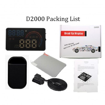 VJOYCAR A8 5.5 HUD Car Head Up Display LED Windscreen Projector OBD2 Scanner Speed Warning Fuel Consumption Data Diagnostic
