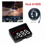 Car HUD Head Up Display OBD2 Interface Plugamp;Play Vehicle Speed KM/h MPH HD Display OverSpeed Warning, Water Temperature Voltage