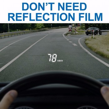 A100 HUD Head Up Display Car OBD2 II EUOBD Overspeed Warning System Auto Electronic Voltage Alarm Windshield Projector A100