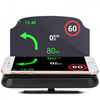 1pc Universal Car Head Up Display HUD Speedometer GPS Heads Up Display Cars GPS Speedometer Speed Display -cheaper one is holder
