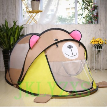 Portable Tiger Childrens Tent Cartoon Animal Kids Play House Outdoors Large Pop Up Toy Tents Indoor Net Infant Ball Pool