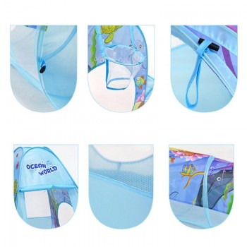 3Pcs/Set Foldable Pool-Tube-Teepee Baby Play Tent House Infant Kids Crawling Pipeline Tunnel Game Play Tent Ocean Ball Pool