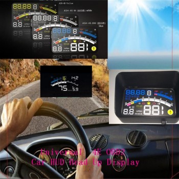 4E 5.5 Car OBD2 II EUOBD car HUD Head Up Display Overspeed Warning System Projector Windshield Auto Electronic Voltage Alarm