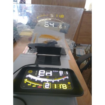 4E 5.5 Car OBD2 II EUOBD car HUD Head Up Display Overspeed Warning System Projector Windshield Auto Electronic Voltage Alarm