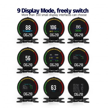 New Digital Speed Car Monitor Head-up Display OBD2 Auto OBD Car Tuning Accessories Speedometer RPM Temperature Turbo Pressure