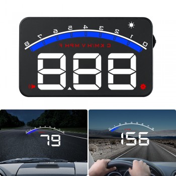 GEYIREN M6 Car HUD OBD2 RPM Meter Head-Up Display Overspeed Warning System Auto Electronic  Water Temperature Alarm