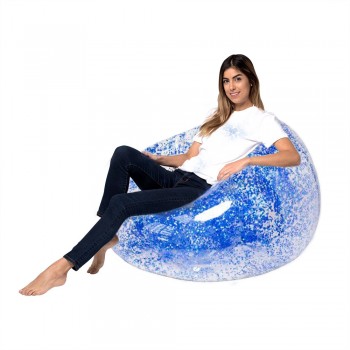 100cm Giant Inflatable Sofa Colorful Glitters Mattress Lounger Lazy Sleeping Bag For Adult Children Indoor Outdoor Toys Air Sofa