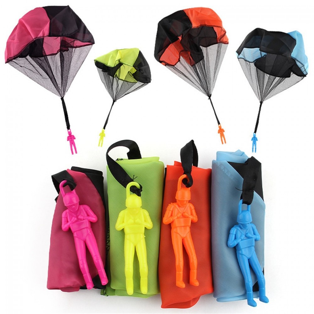 1PCS Hand Throwing kids Mini Light Play Parachute Toy Children Educational Toys Kids Outdoor Games Soldier Outdoor Sports