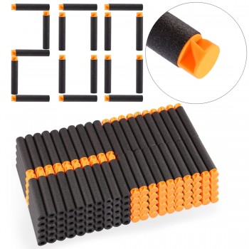 200PCS For Nerf Bullets Soft Flat Head 7.2cm Refill Darts Toy  Bullets for Nerf Series Blasters Kid Children Christmas Gifts