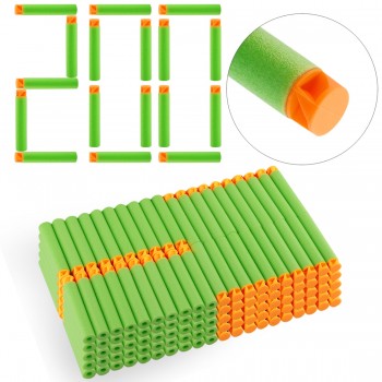 200PCS For Nerf Bullets Soft Flat Head 7.2cm Refill Darts Toy  Bullets for Nerf Series Blasters Kid Children Christmas Gifts