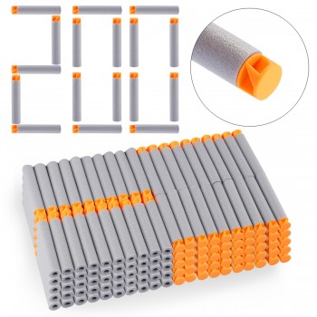 200PCS For Nerf Bullets Soft Flat Head 7.2cm Refill Darts Toy  Bullets for Nerf Series Blasters Kid Children Christmas Gifts