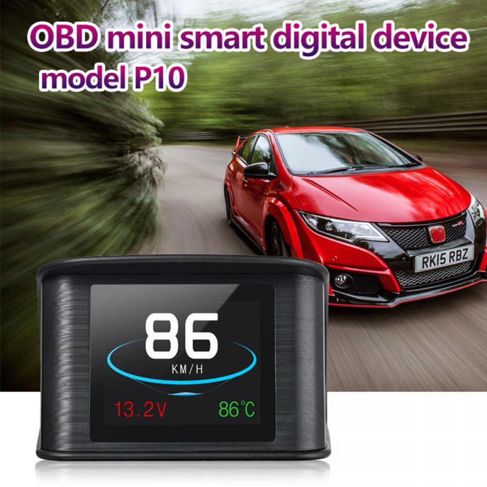 Head Up Display Car OBD2 EUOBD Car Digital Device Diagnostic Alarm LCD Display Speed Water Temperature Fuel Consumption