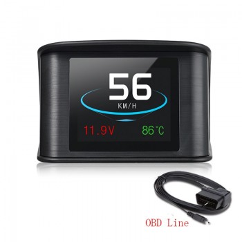 Head Up Display Car OBD2 EUOBD Car Digital Device Diagnostic Alarm LCD Display Speed Water Temperature Fuel Consumption