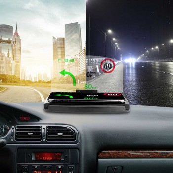 Qi Wireless Charger Car HUD GPS For Samsung S9 Plus 10W/7.5W Head Up Display Car Phone Holder Charging For iPhone 8 Plus X