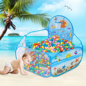 New Toys Tent Ocean Series Cartoon Game Ball Pits Portable Pool Foldable Children Outdoor Sports Educational Toy With Basket