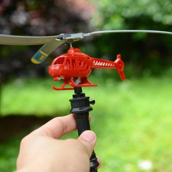 1pc Plastic Hand Cable Helicopter Toy Power Flying Sky Plane Aircraft Toy Children Outdoor Playing Toys for Kids sports toys