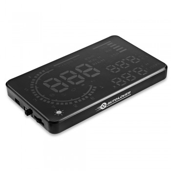Autolover A8 5.5 inch Car HUD Head Up Display Windscreen Projector OBD II Speed Warning Fuel Consumption Driving Data Diagnosis